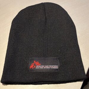 Doctors Without Borders Black Beanie